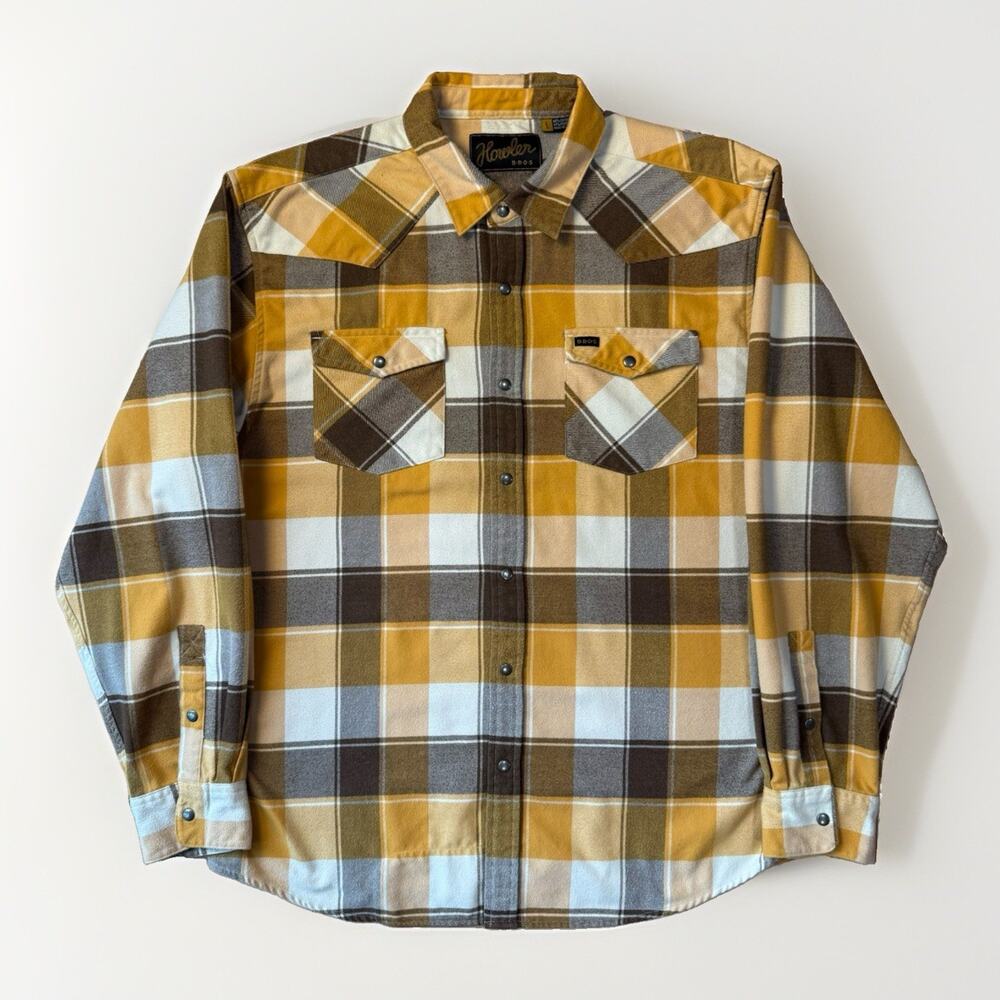Howler Brothers Snap Shirt Large Multicolor Long Sleeve Stockman Flannel